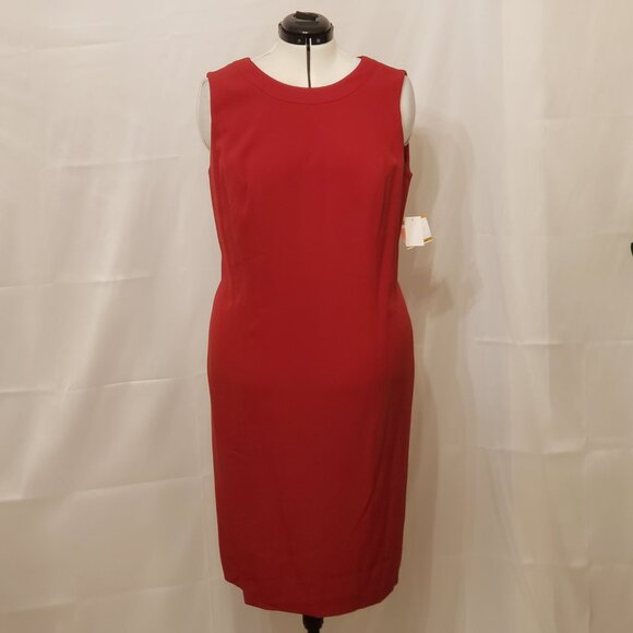 Kasper Women's Fire Red/Black Embroidered Open Front Jacket & Dress - Picture 6 of 14